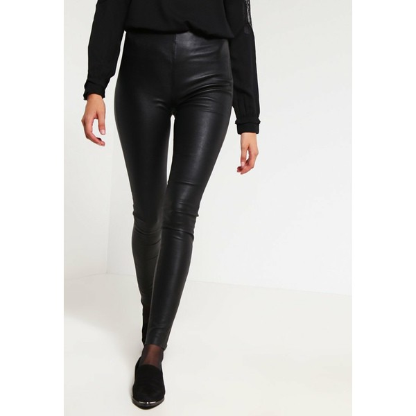 セレクテッドフェム レディース カジュアルパンツ ボトムス SFSYLVIA - Leather trousers - black black