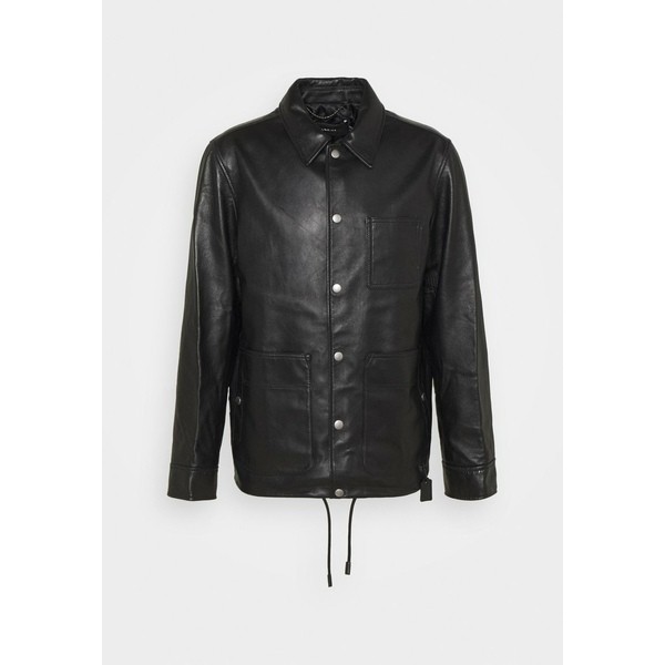 コーチ メンズ コート アウター POCKET JACKET - Leather jacket - black black