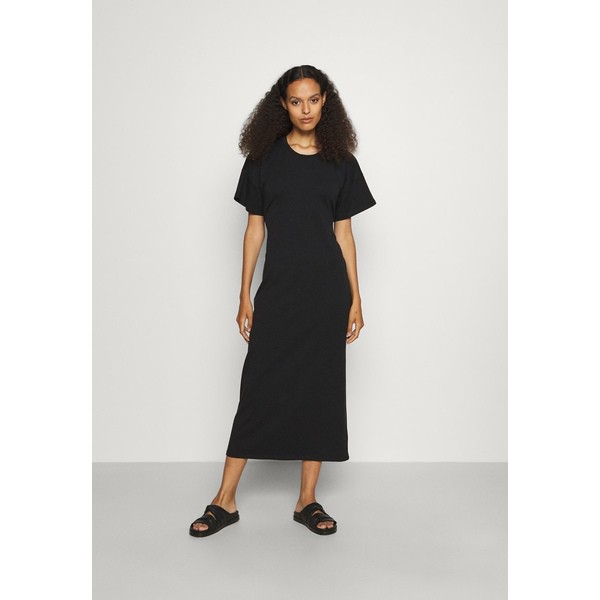 マザーオブパール レディース ワンピース トップス T-SHIRT DRESS WITH OPEN BACK - Maxi dress - black black