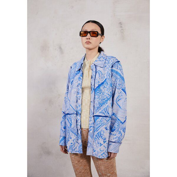 ホルツワイラー レディース コート アウター BINO SHIRT JACKET - Short coat - blue mix blue mix