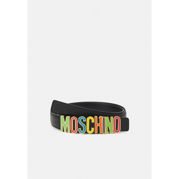 モスキーノ レディース ベルト アクセサリー LETTERING WAIST BELT - Waist belt - black black