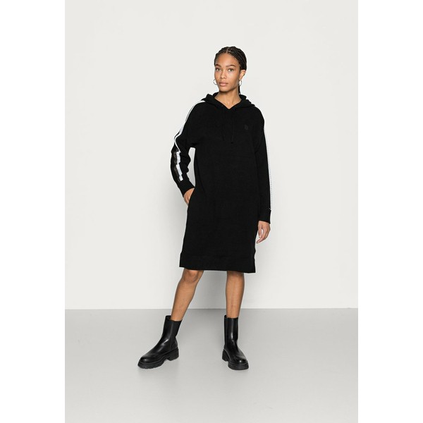 トミー ヒルフィガー レディース ワンピース トップス FLEX RELAXED HOODIE DRESS - Jumper dress - black black