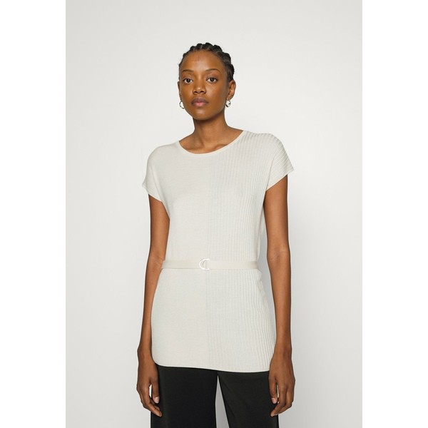 カルバンクライン レディース Tシャツ トップス BELTED TUNIC - Basic T-shirt - muslin muslin