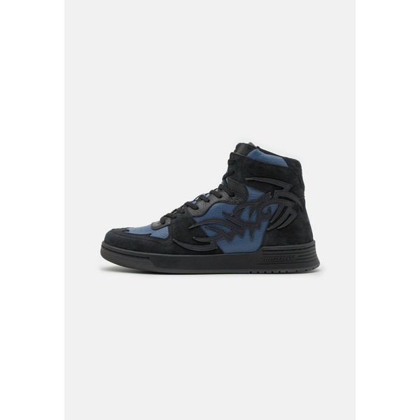 ミスビヘイブ メンズ スニーカー シューズ COURT - High-top trainers - black/blue black/blue