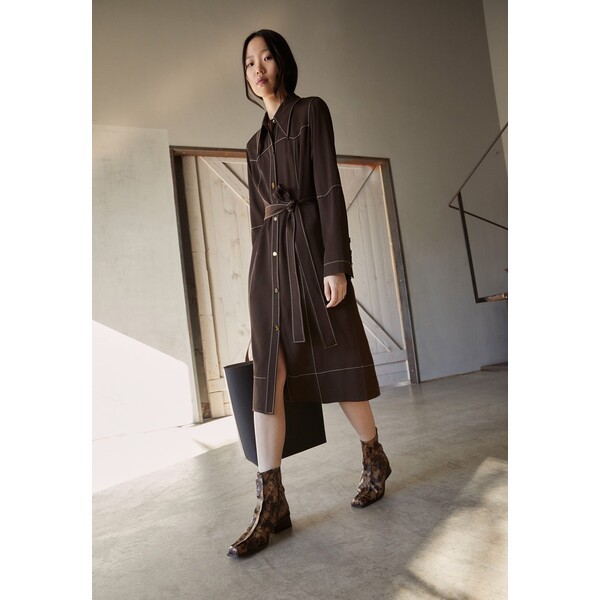 レジーナ・ピョウ レディース ワンピース トップス SASHA DRESS - Shirt dress - dark brown dark brown