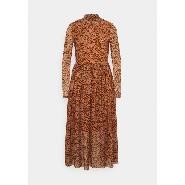 超目玉 期間限定 トムテイラーデニム レディース ワンピース トップス Printed Midi Dress Day Dress Brown Brown 正規品 Carlavista Com