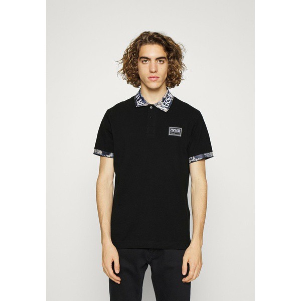 ベルサーチ メンズ Tシャツ トップス TAPESTRY - Polo shirt - black black