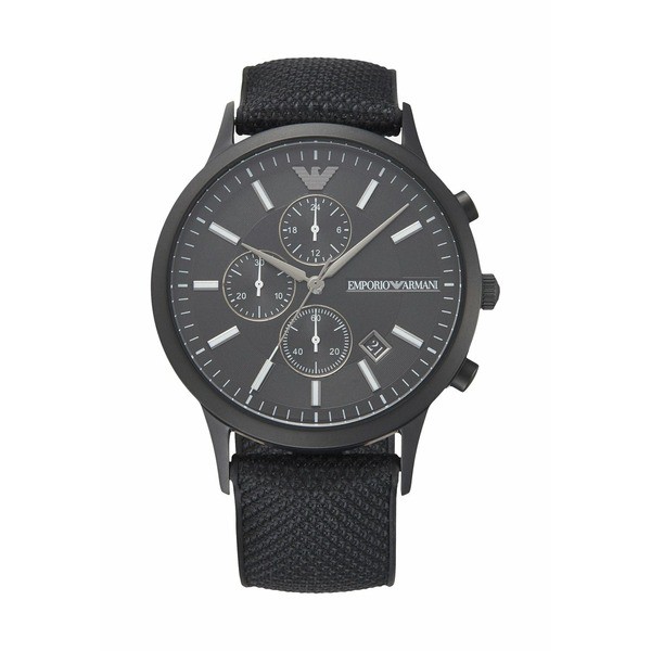 エンポリオ アルマーニ メンズ 腕時計 アクセサリー Chronograph watch - black black