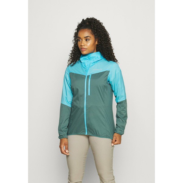 ノローナ レディース コート アウター FALKETIND AERO60 HOOD - Outdoor jacket - aquarius/north atlantic aquarius/north atlantic