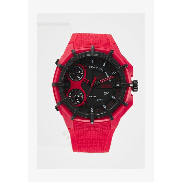 ディーゼル メンズ 腕時計 アクセサリー FRAMED - Chronograph watch - red red