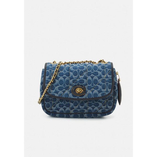 コーチ レディース ショルダーバッグ バッグ WASHED SIGNATURE QUILTED PILLOW MADISON SHOULDER - Across body bag - indigo midnight n