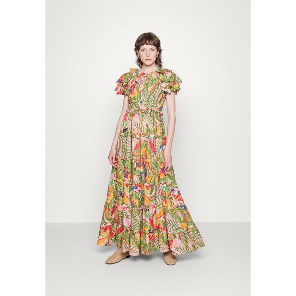 ファーム リオ レディース ワンピース トップス MACAW LEAVES DRESS - Maxi dress - multi-coloured multi-coloured