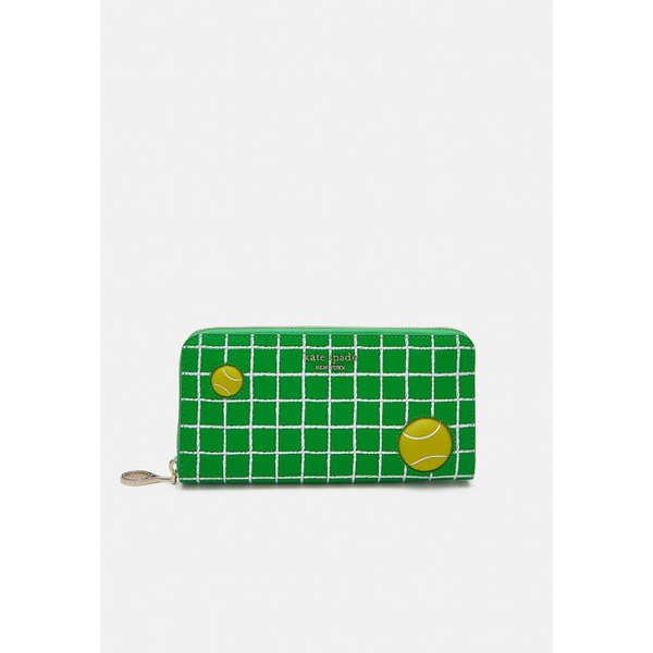 ケイト スペード レディース 財布 アクセサリー COURTSIDE PRINTED ZIP AROUND CONTINENTAL WALLET - Wallet - green green