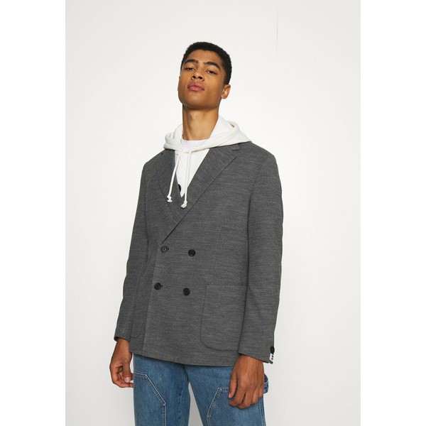 ボス メンズ パーカー・スウェットシャツ アウター BOSS X RUSSELL ATHLETIC CAJAN - Blazer jacket - medium grey medium grey