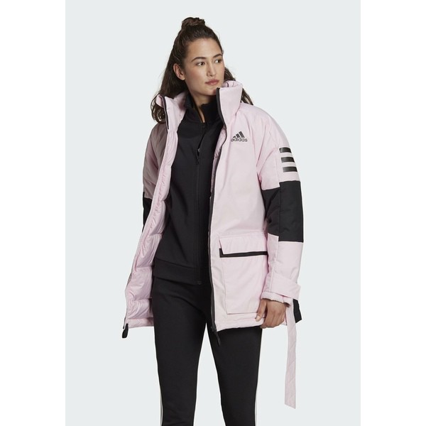 アディダス レディース コート アウター UTILITAS DOWN - Down jacket - clear pink clear pink