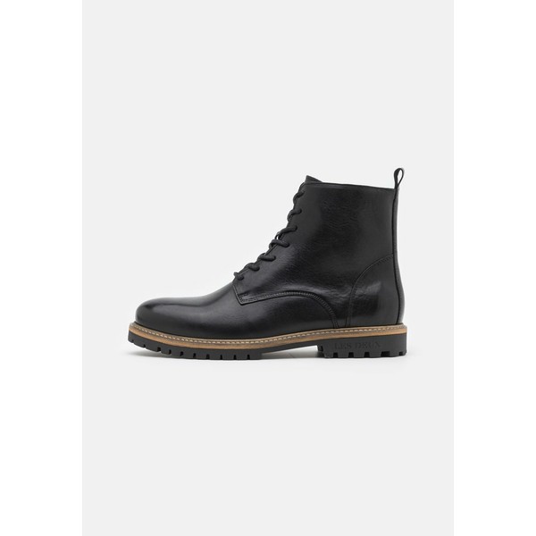 レ ドゥ メンズ ブーツ＆レインブーツ シューズ TROY COMBAT BOOT - Lace-up ankle boots - black black