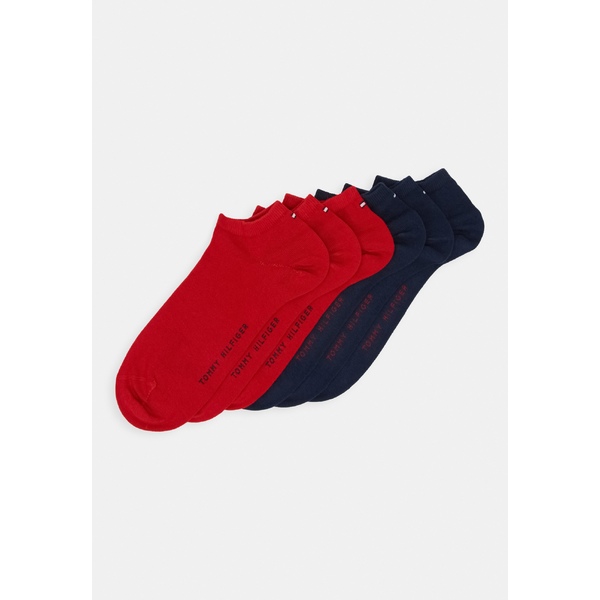 安い 購入 トミー ヒルフィガー メンズ 靴下 アンダーウェア Quarter 6 Pack Socks Blue Red Blue Red ウトレット Lcgroup Pe