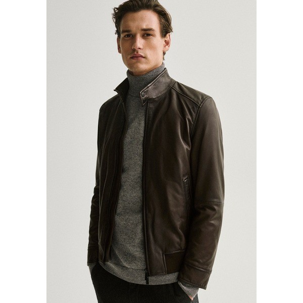 いておりま マッシモ Leather jacket - brown brownの通販はau PAY マーケット - asty|商品ロットナンバー:496221641 ドゥッティ メンズ ジャケット&ブルゾン アウター によって