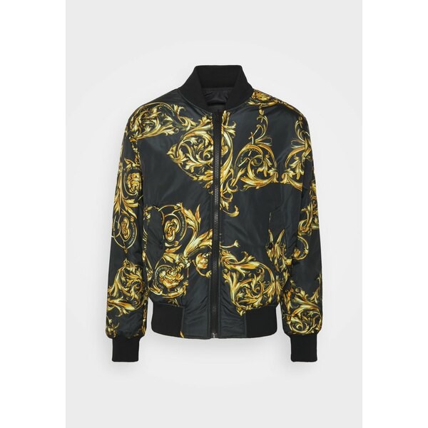 ベルサーチ メンズ コート アウター PRINTED GARLAND - Bomber Jacket - black/gold-coloured black/gold-coloured