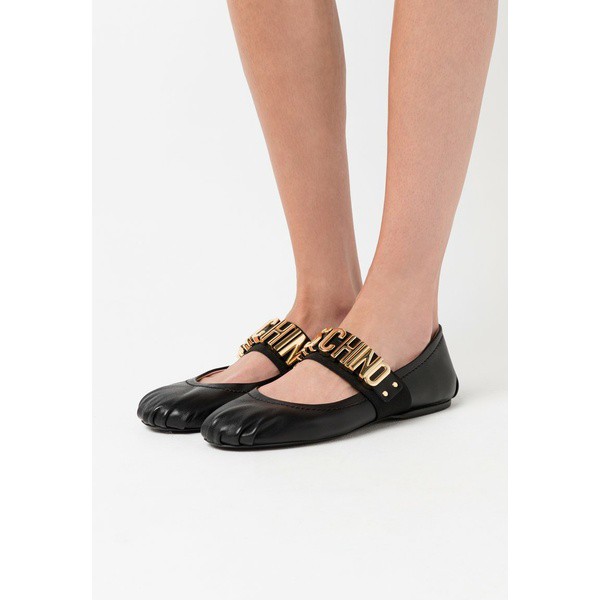 モスキーノ レディース パンプス シューズ Ankle strap ballet pumps - nero nero