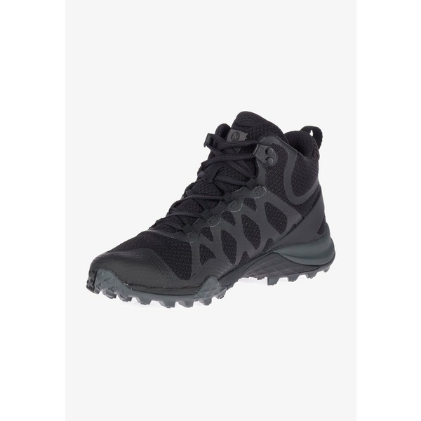 メレル レディース ブーツ＆レインブーツ シューズ SIREN 3 MID GTX - Walking boots - black/black black/black