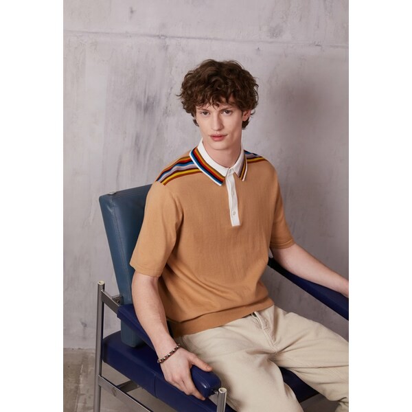 ポールスミス メンズ Tシャツ トップス CREW NECK - Polo shirt - light brown light brown