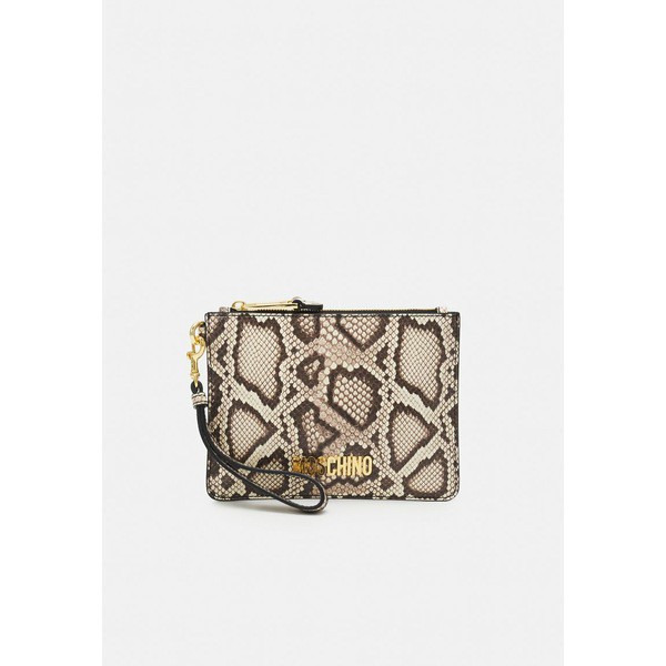 モスキーノ レディース クラッチバッグ バッグ LOGO UNISEX - Clutch - beige beige