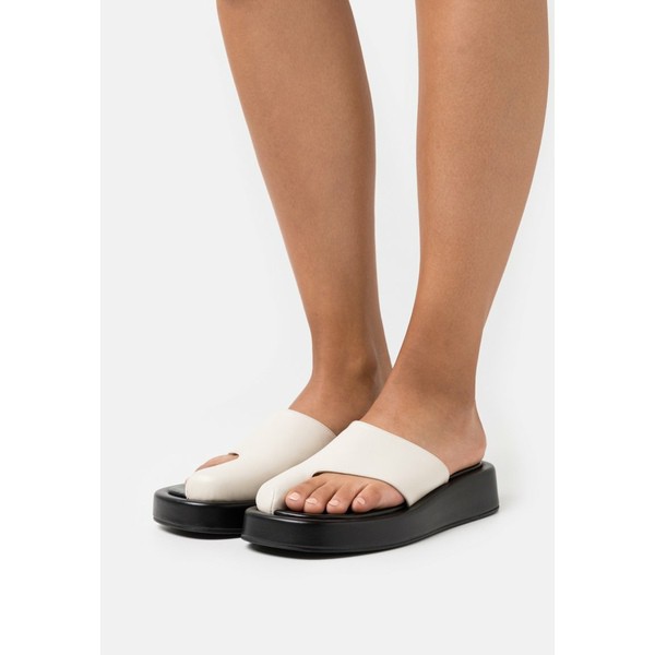 エレメ レディース サンダル シューズ CACHECACHE PLATFORM - T-bar sandals - black/milk black/milk