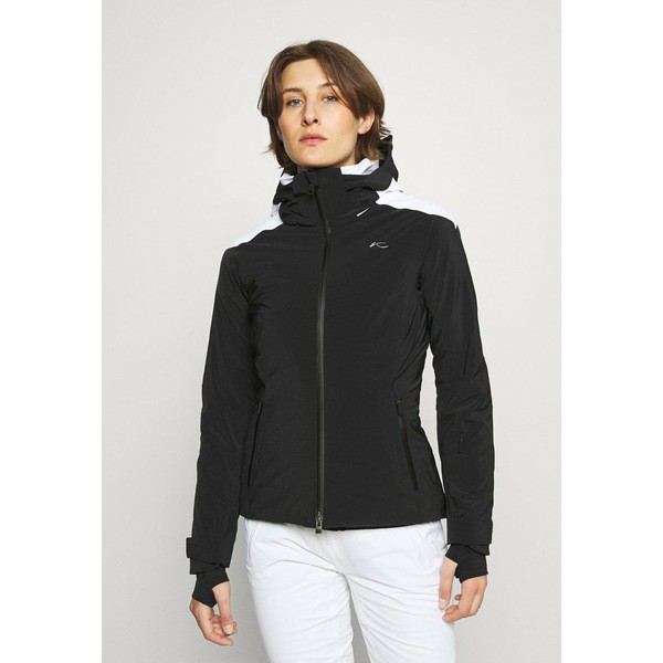 ケージェイユーエス レディース コート アウター WOMEN FORMULA JACKET - Ski jacket - black/white black/white