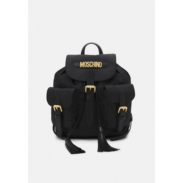 モスキーノ レディース バックパック・リュックサック バッグ LETTERING BACK PACK - Rucksack - black black