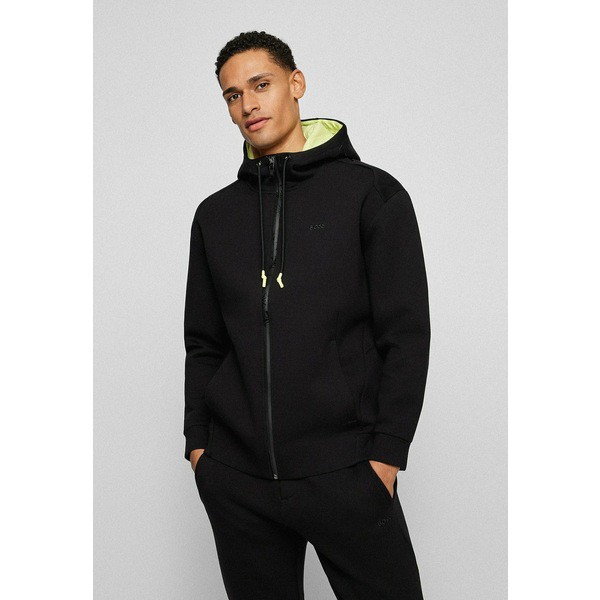 ボス メンズ カーディガン アウター SAVION AJ - Zip-up sweatshirt - black black