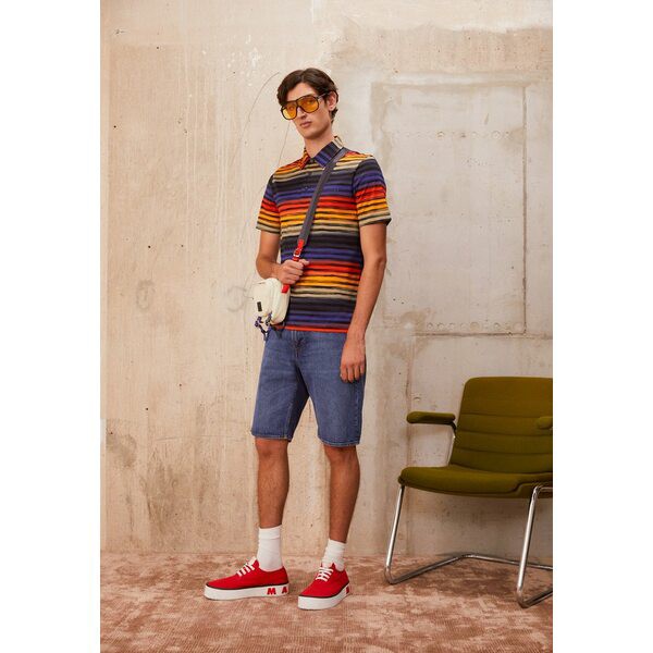 ミッソーニ メンズ Tシャツ トップス SHORT SLEEVE - Polo shirt - multicolor/orange multicolor/orange