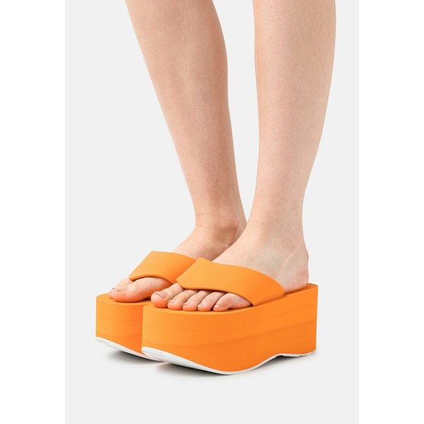 エムエスジイエム レディース サンダル シューズ DONNA WOMAN - T-bar sandals - orange orange