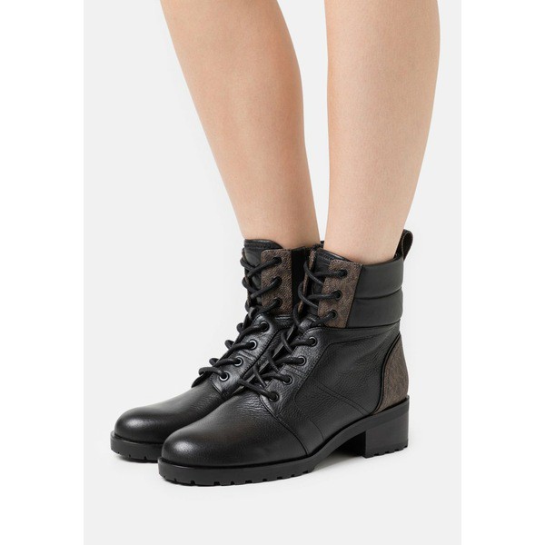 マイケルコース レディース ブーツ＆レインブーツ シューズ BRONTE BOOT - Lace-up ankle boots - black/brown black/brown