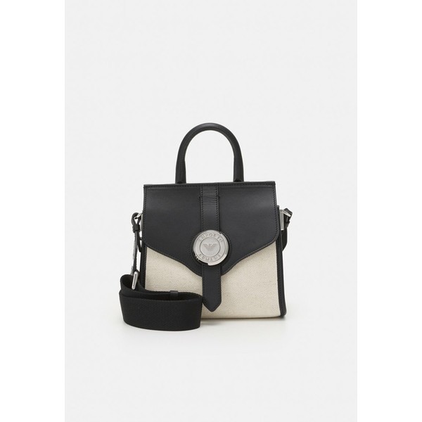 エンポリオ アルマーニ レディース ハンドバッグ バッグ CAREN TOP HANDLE M - Handbag - black/white black/white