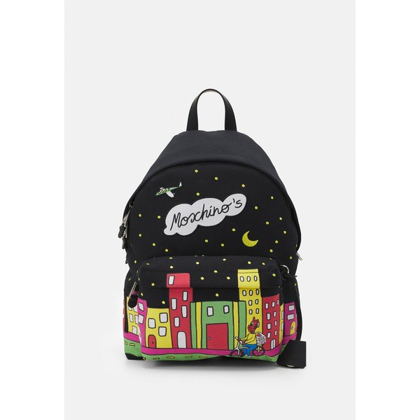 モスキーノ レディース バックパック・リュックサック バッグ COMIC STRIP UNISEX - Rucksack - black black