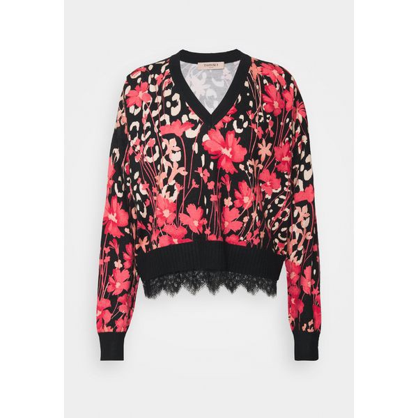 21年春夏再入荷 ツインセット レディース ニット セーター アウター Jumper Nero Cerise Nero Cerise 人気商品再入荷 Startspeakingrussian Com