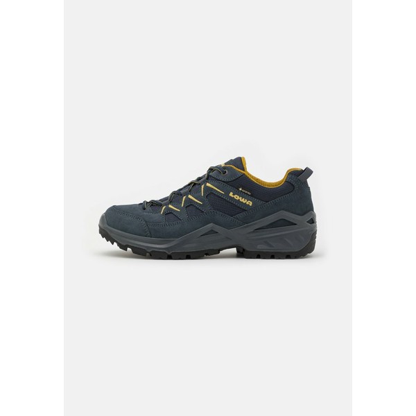 ロア メンズ ハイキング スポーツ SIRKOS EVO GTX - Hiking shoes - stahlblau/senf stahlblau/senf