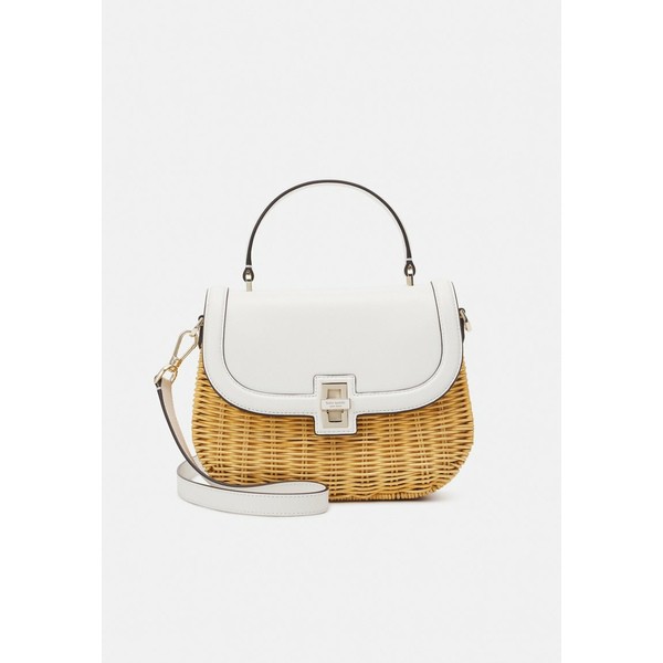 ケイト スペード レディース ハンドバッグ バッグ GRACIE WICKER MEDIUM TOP HANDLE - Handbag - optic white optic white