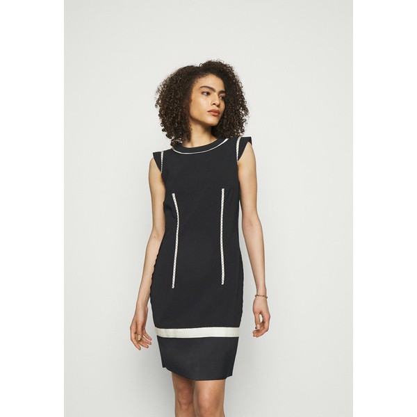 モスキーノ レディース ワンピース トップス DRESS - Shift dress - black black