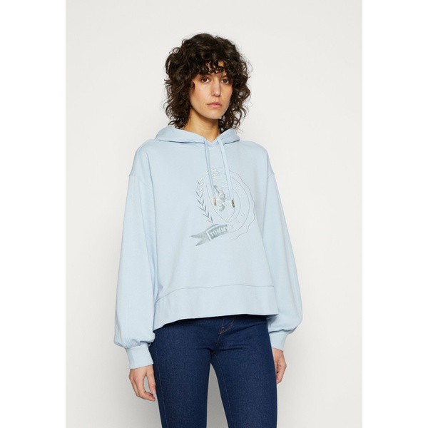 トミー ヒルフィガー レディース パーカー・スウェットシャツ アウター ICON RELAXED - Hoodie - Breezy Blue Breezy Blue