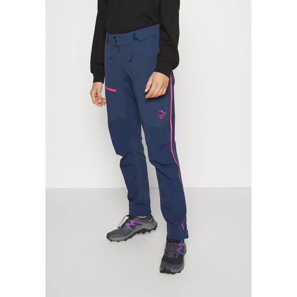 ノローナ レディース カジュアルパンツ ボトムス FALKETIND FLEX1 HEAVY DUTY PANTS - Outdoor trousers - indigo night/honeysuckle ind