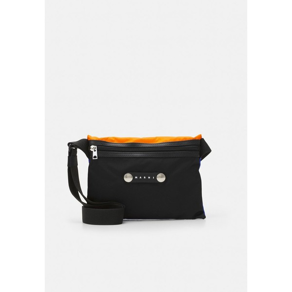 マルニ レディース ショルダーバッグ バッグ HACKNEY FLAT CROSSBODY UNISEX - Across body bag - black/royal/carrot black/royal/carro