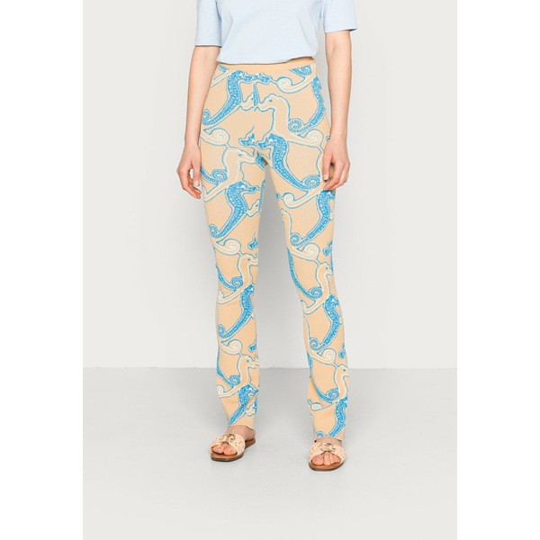 サムス サムス レディース カジュアルパンツ ボトムス RHEY - Leggings - Trousers - light blue/yellow light blue/yellow