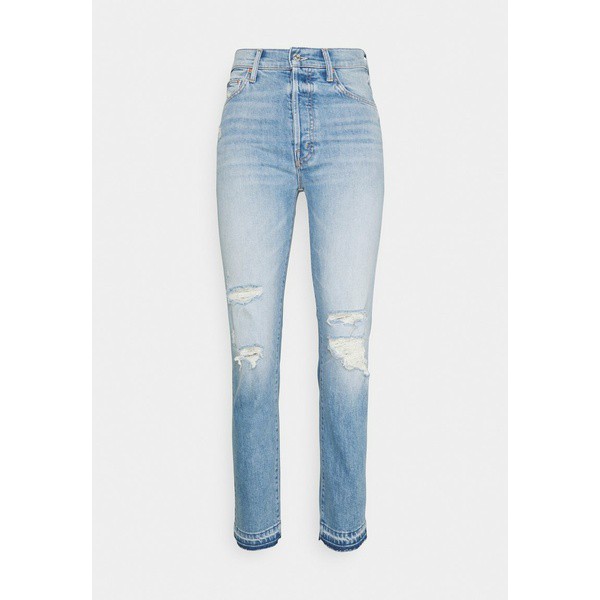 マザー レディース カジュアルパンツ ボトムス HIKER HOVER UNDONE - Straight leg jeans - light blue light blue