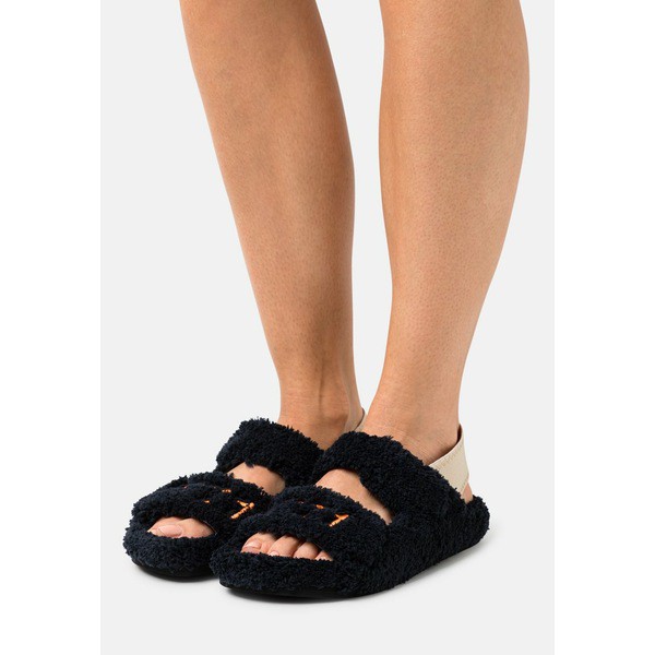 ヌメロ ヴェントゥーノ レディース サンダル シューズ FUSSBETT - Slippers - black black