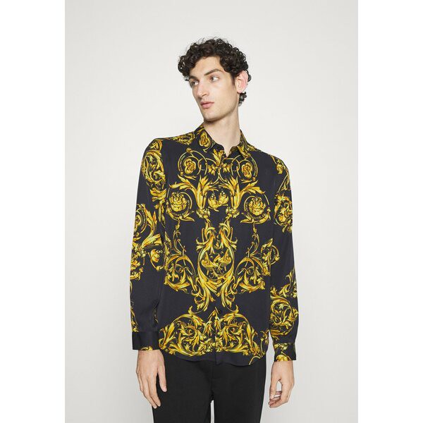 ベルサーチ メンズ シャツ トップス GARLAND - Shirt - black/gold black/gold