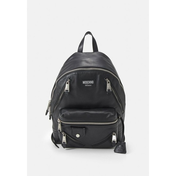 モスキーノ レディース バックパック・リュックサック バッグ BIKER BAG UNISEX - Rucksack - black black