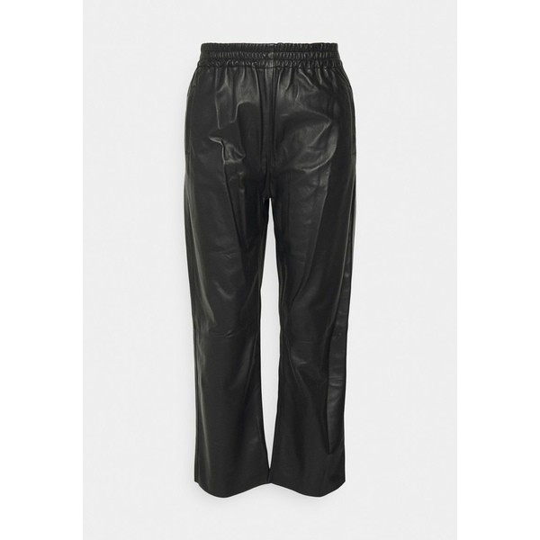 ピンコ レディース カジュアルパンツ ボトムス TOAST TROUSER - Leather trousers - black black