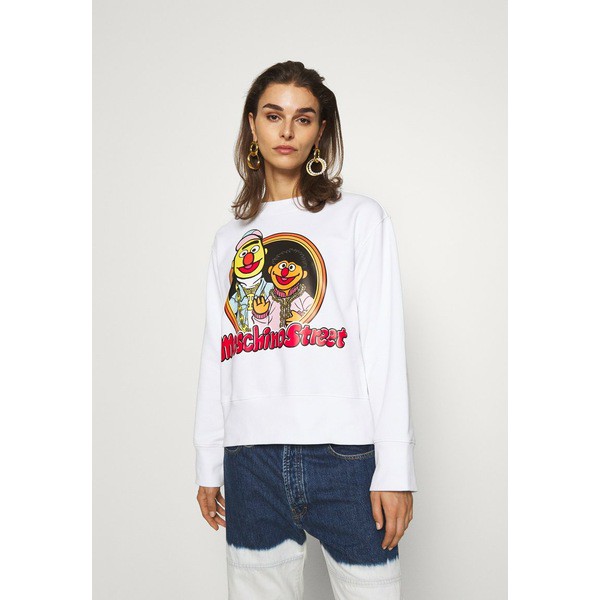 モスキーノ レディース パーカー・スウェットシャツ アウター SESAME STREET - Sweatshirt - white white